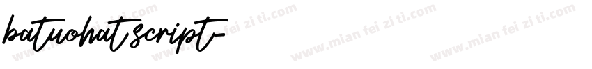 batuohat script字体转换